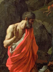 La raccolta della manna, c.1637-9 (dettaglio)
